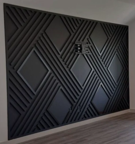 Geometric MDF paneling