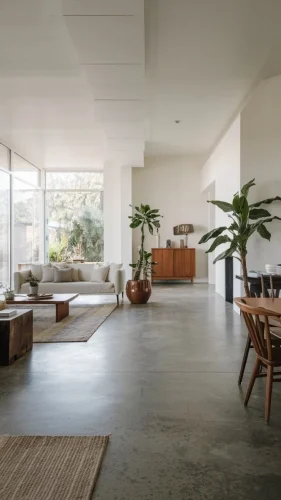 floor tiles in living room