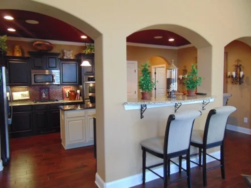 kitchen hall small arch design