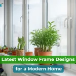 design of window frames for a house