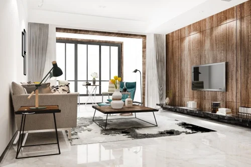 floor tiles in living room