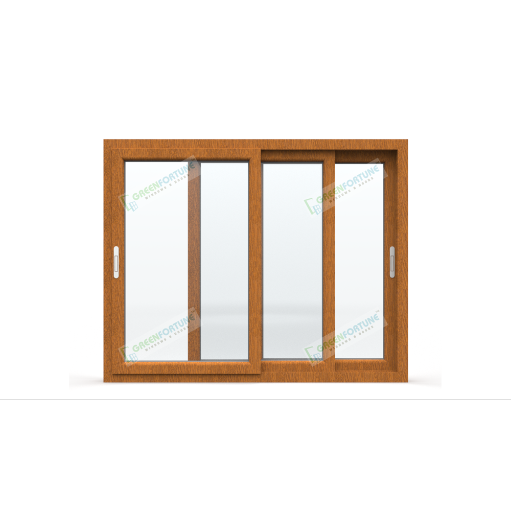 Golden Oak 3 track Sliding window