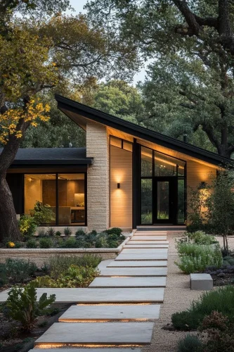 Glass and Wood Harmony