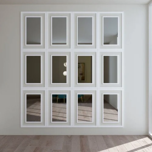 Versatile Clear Mirror Panels for Walls