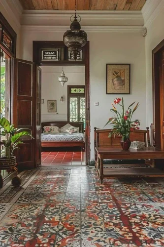 Interiors of Old Traditional South Indian Houses