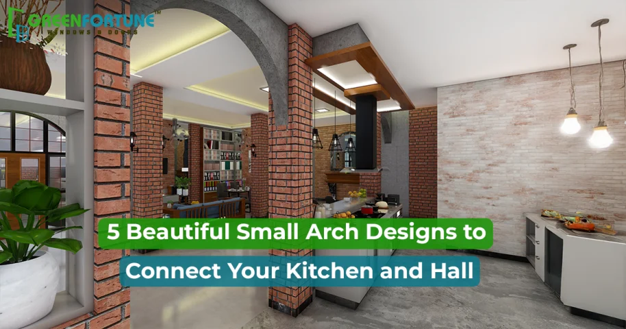 kitchen hall small arch design