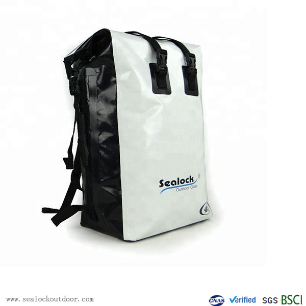 White PVC Waterproof Backpack