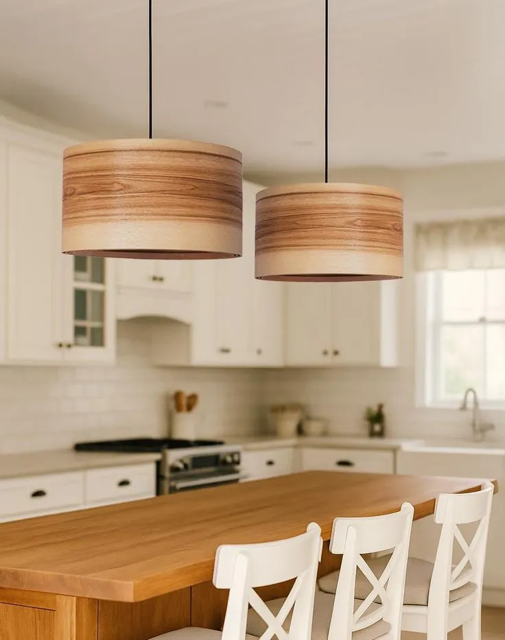 Sculpted wooden pendants