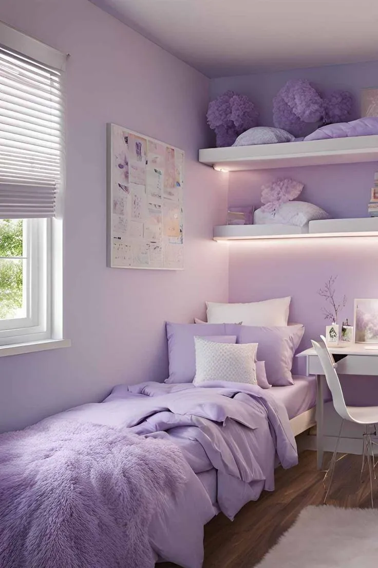Lavender Color Bedroom
