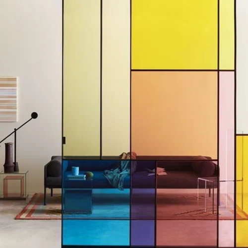 blurred glass