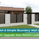 simple boundary wall design