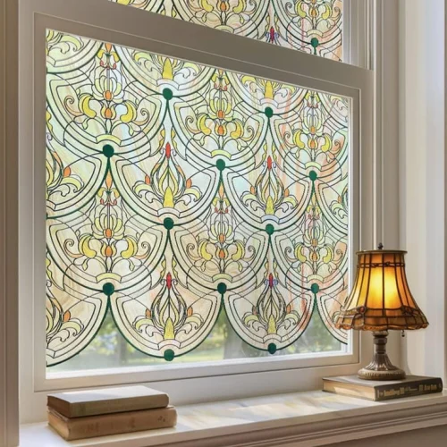 design on glass window