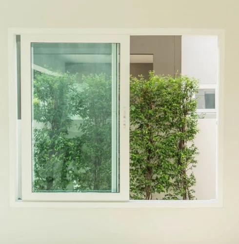 green tinted glass