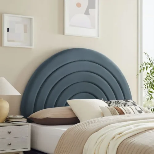 Semi-circular bed headboards