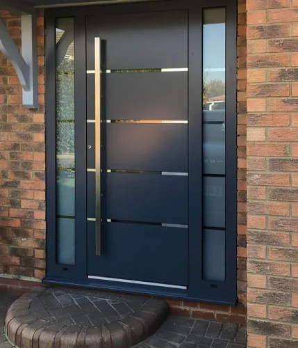 Aluminium Door Design with Glass
