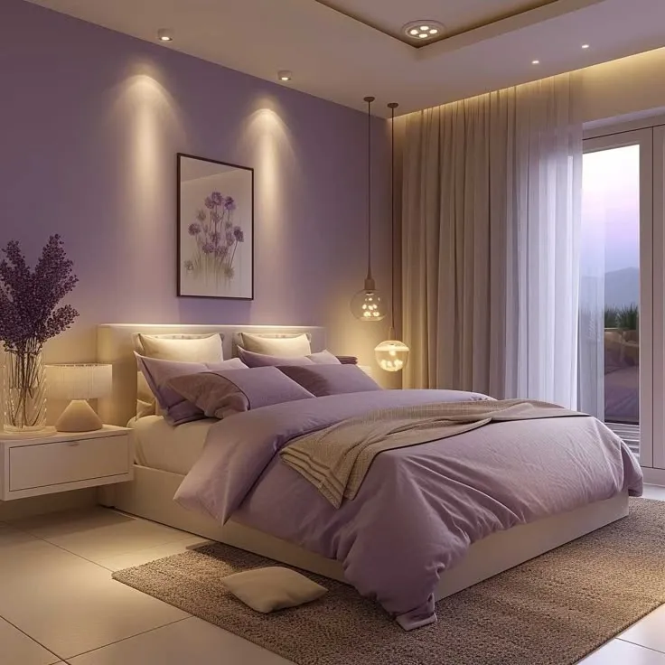 Elegant Lavender Bedroom Ideas