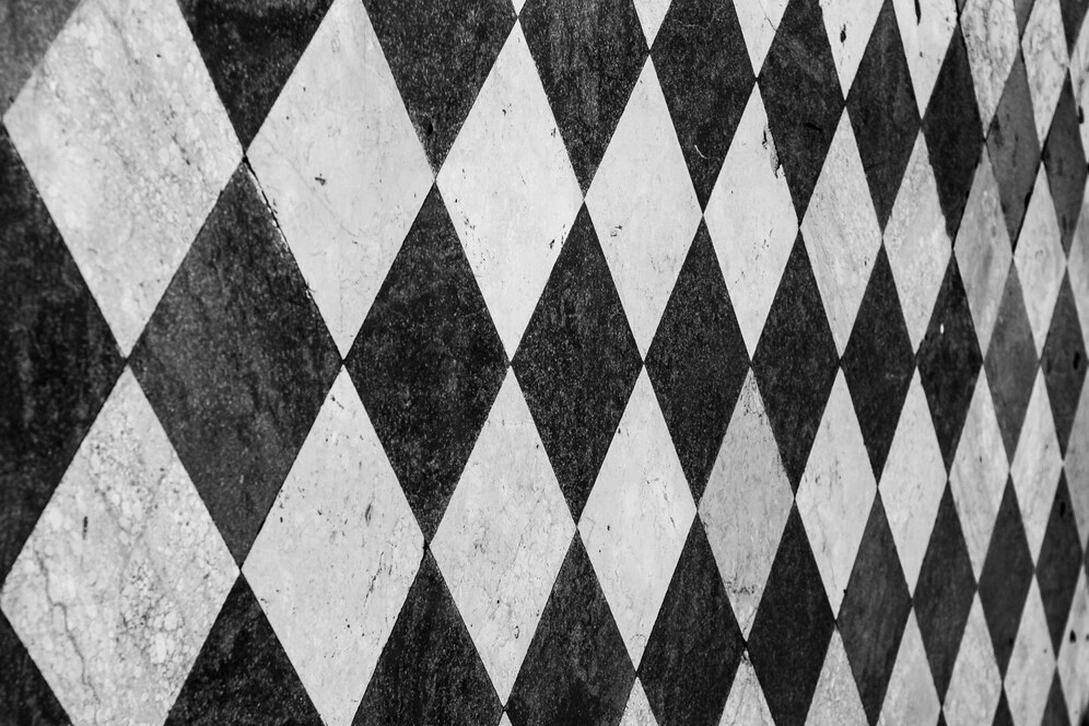 Checkerboard Marble Flooring