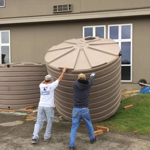 Water Tank on House