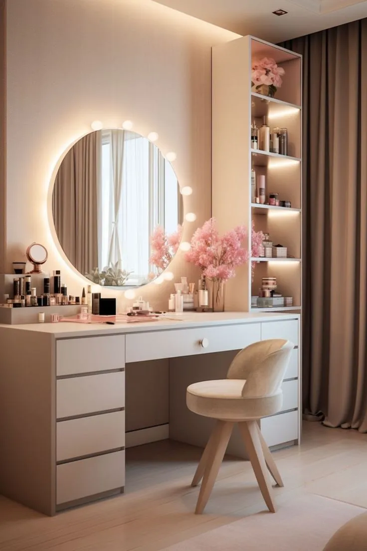 Dressing Table with Lights