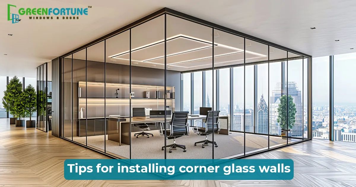 corner glass walls