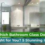 bathroom glass door