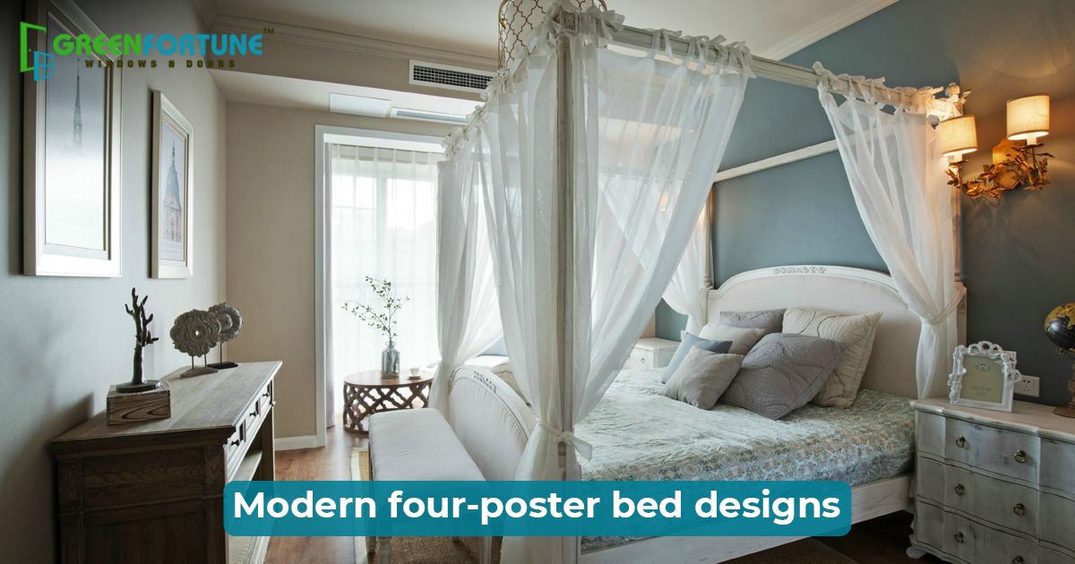 Modern four poster beds