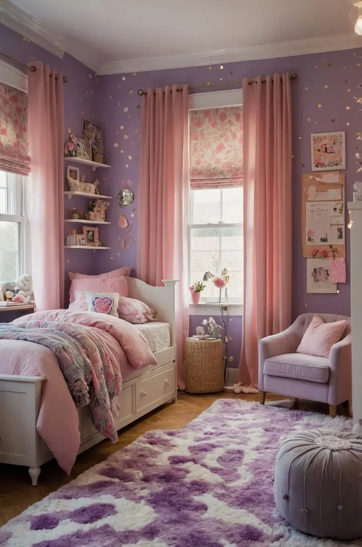 Lavender Color Bedroom