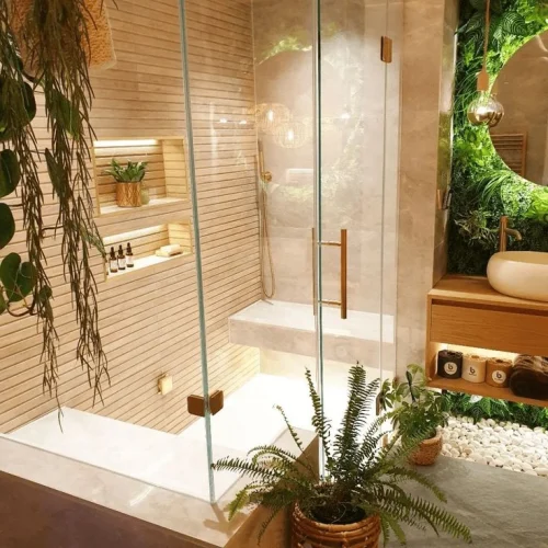 Nature-Inspired Zen Bathroom
