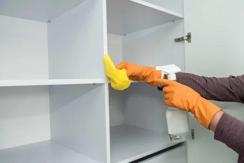 cleaning wardrobe