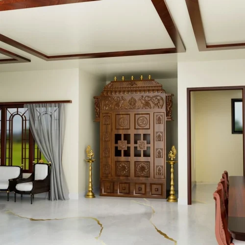 Slim Vertical Panels for pooja room