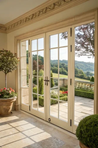 design of window frames for a house