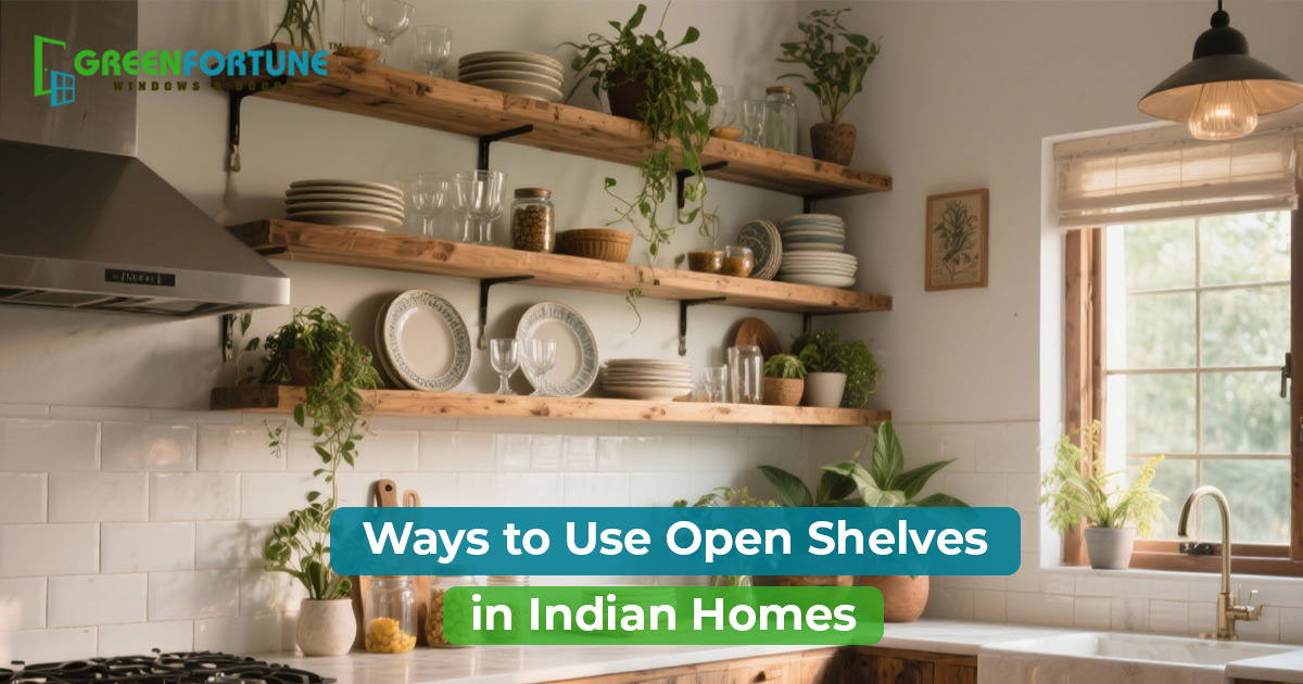 Ways to Use Open Shelves in Indian Homes