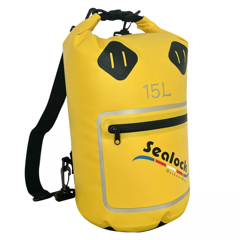 Waterproof Tube Dry Bag With Zip Pocket