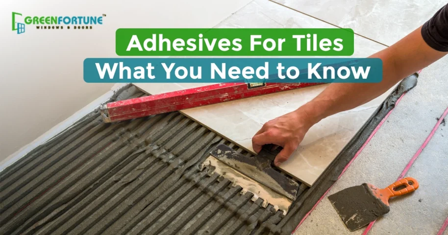 Adhesives for tiles