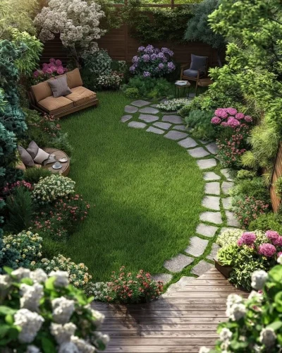 Well-Maintained Garden
