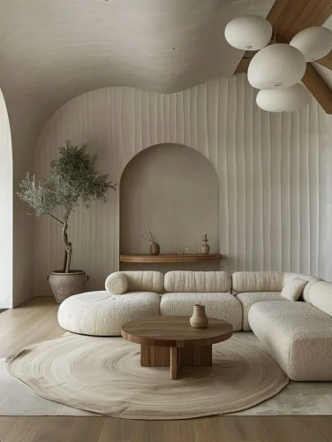 Match it with a round rug.
