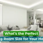standard living room size