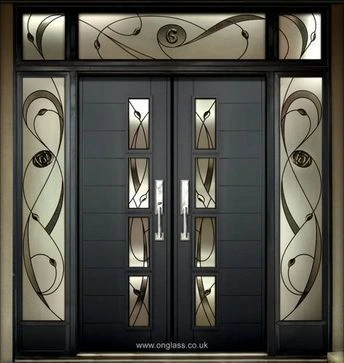 Glass Main Door Design for Home