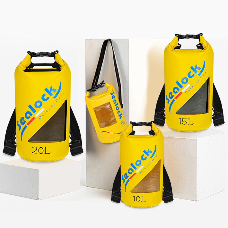 waterproof dry bag 20 Liter with window