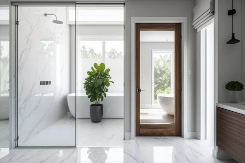 bathroom upvc door design