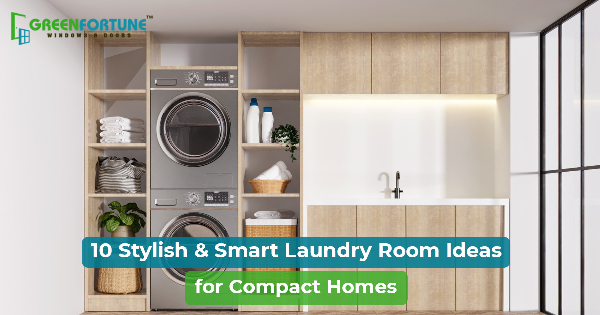 Compact laundry room design