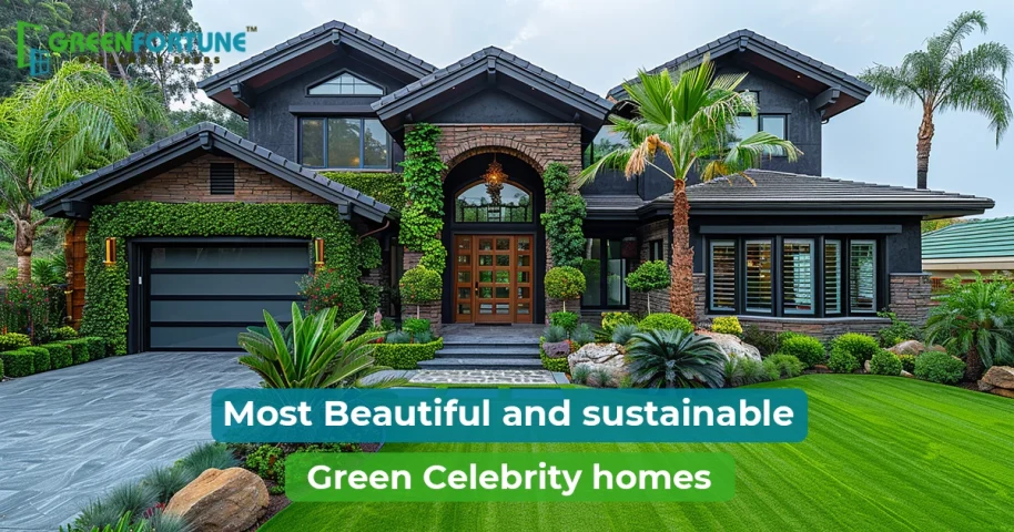 green celebrity homes