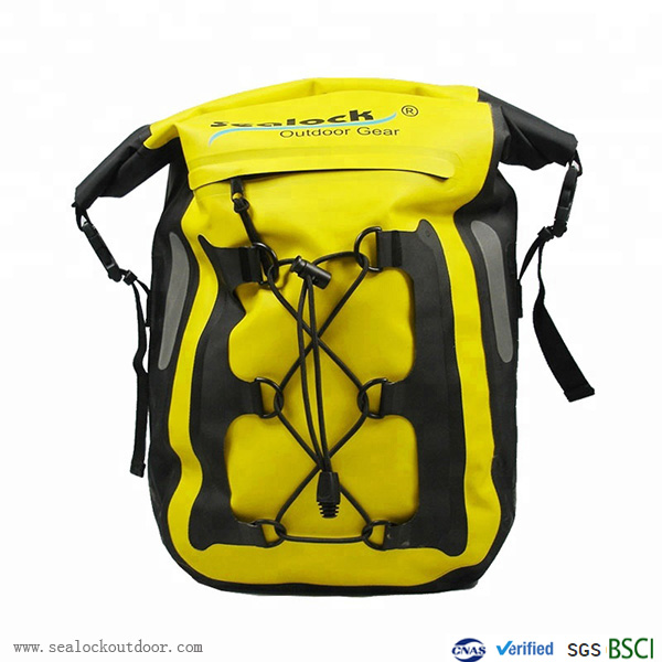 Waterproof Bike Backpack With Yellow 25Liter