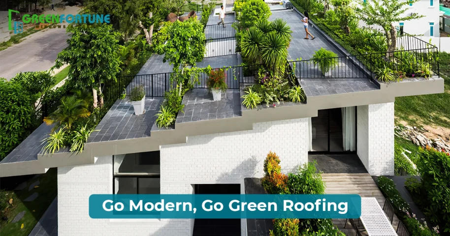 Green roofing