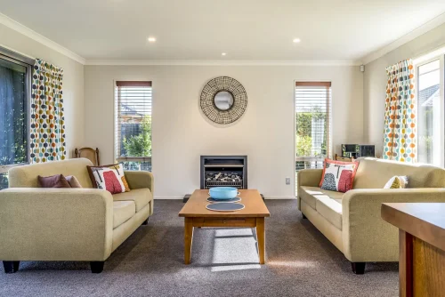 standard living room size